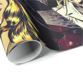 Sepia Romance Comic Book Hoesje Jumble Collage Cadeaupapier (Rol Hoek)