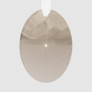 Sepia Roos Art Ornament