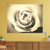 Sepia Roos Canvas Afdruk (Insitu (Woonkamer))