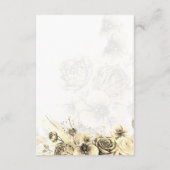 Sepia Roos - Envelopkaart Informatiekaartje (Achterkant)