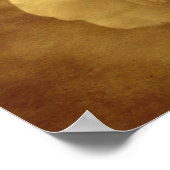 Sepia Roos met regendruppels  uitzien Poster (Hoek)