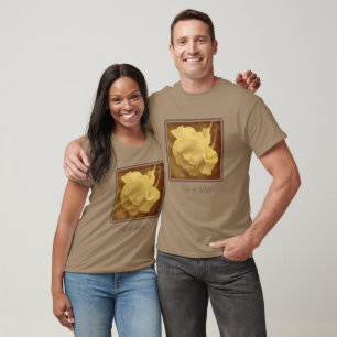 Sepia Roos met regendruppels  uitzien T-shirt