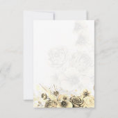 Sepia Roos - RSVP kaart (Achterkant)