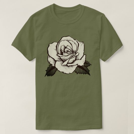 Sepia-roos T-shirt (Design voorkant)