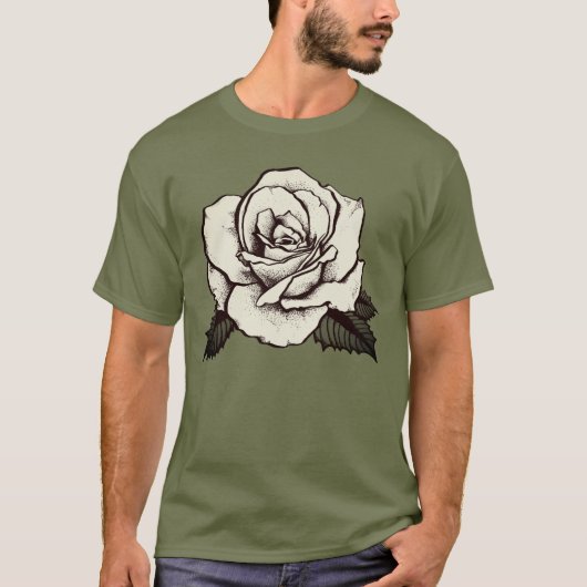 Sepia-roos T-shirt (Voorkant)