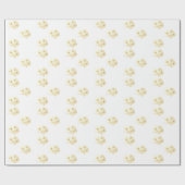 Sepia Roos Wrapping Paper Roll Cadeaupapier (Vlak)