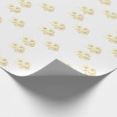 Sepia Roos Wrapping Paper Roll Cadeaupapier (Hoek)