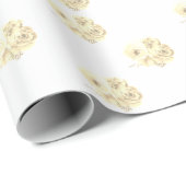 Sepia Roos Wrapping Paper Roll Cadeaupapier (Rol Hoek)