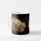 Sepia Rose Bouquet Koffiemok (Voorkant links)