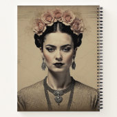 Sepia Rose Muse Notitieboek (Achterkant)