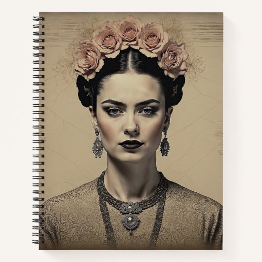 Sepia Rose Muse Notitieboek (Voorkant)