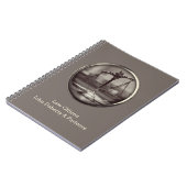  Sepia Scales van Justitie | Advocaat Notitieboek (Linkerzijde)