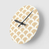 Sepia Scallop Ronde Klok (Hoek)