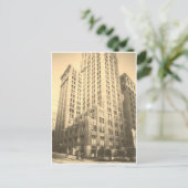 Sepia Seattle Tall Brick Building Briefkaart (Staand voorkant)