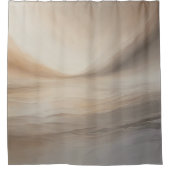 Sepia Serenity: rustige tonen Douchegordijn (Voorkant)