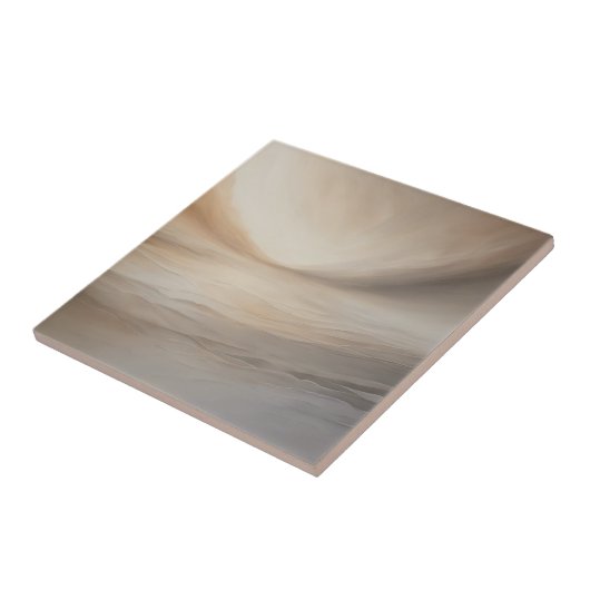 Sepia Serenity: rustige tonen Tegeltje (Zijkant)