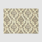  sepia sierdamast patroon tissuepapier (Voorkant)