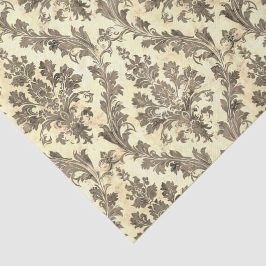 sepia sierdamast patroon tissuepapier (Detail)