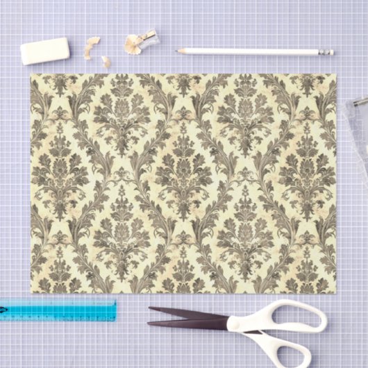  sepia sierdamast patroon tissuepapier (Craft)