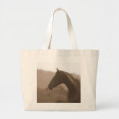 Sepia Silhouette Beach Tas (Voorkant)