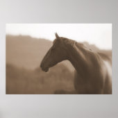 Sepia Silhouette Large Basic Poster (Voorkant)