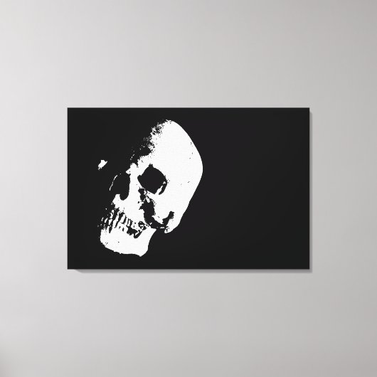 Sepia Skull Pop Art Verpakt Canvas - 3 Canvases SE (Voorkant)
