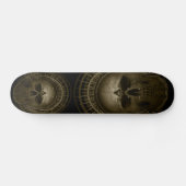 Sepia Skull-skateboard Persoonlijk Skateboard (Horizontaal)
