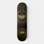 Sepia Skull-skateboard Persoonlijk Skateboard (Voorkant)