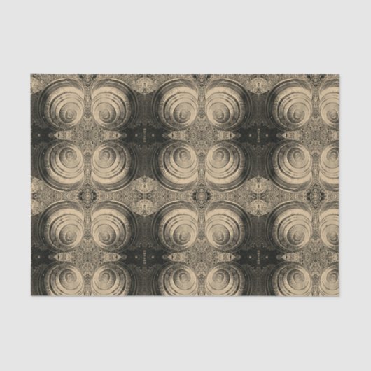 Sepia Snagel Patterned Tissuepapier (Voorkant)