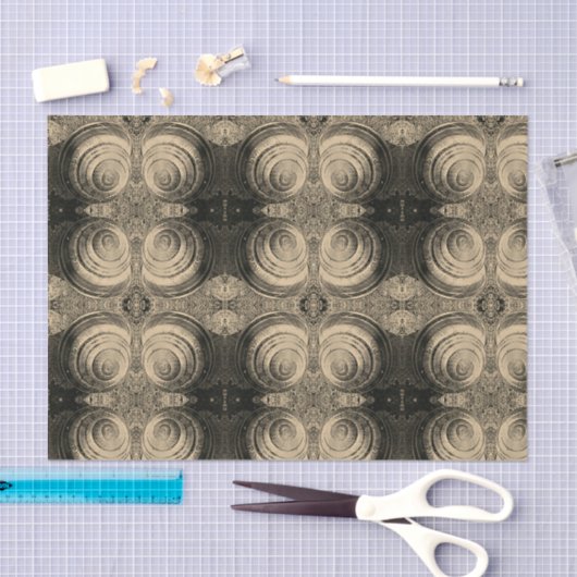 Sepia Snagel Patterned Tissuepapier (Craft)