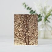 Sepia Snow Briefkaart (Staand voorkant)