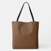 Sepia Solid Blank Tote Bag (Achterkant)