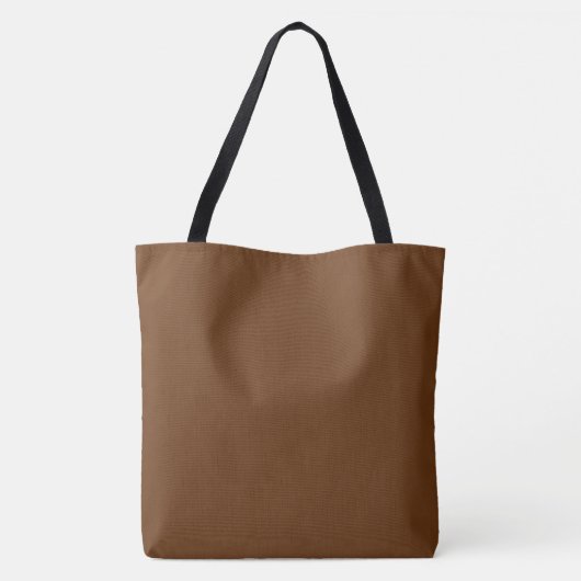 Sepia Solid Blank Tote Bag (Achterkant)