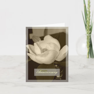 "Sepia Spatie van het Jubileum van de Magnolia" de Kaart