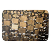 Sepia spiegelpatroon badmat (Voorkant)