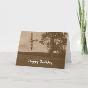 Sepia Spitfire is jarig Kaart