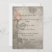 Sepia Spot Kleur Peace Roos bruiloft Kaart (Achterkant)