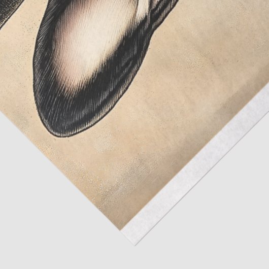 Sepia Steampunk Frenchie Dog AS5 Decoupage Tissuepapier (Detail)