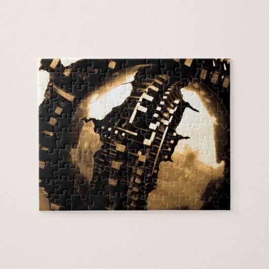 Sepia Steampunk Legpuzzel (Horizontaal)
