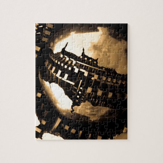 Sepia Steampunk Legpuzzel (Verticaal)