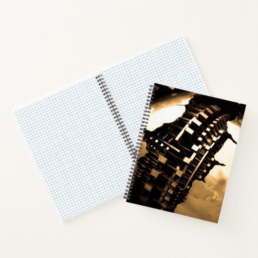 Sepia Steampunk Notitieboek (Binnen)