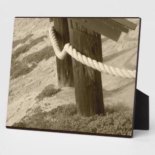 Sepia Strand Touw Foto Fotoplaat