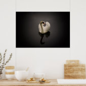 Sepia Swan print (Keuken)