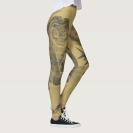 Sepia Tiger en Bamboo Leggings
