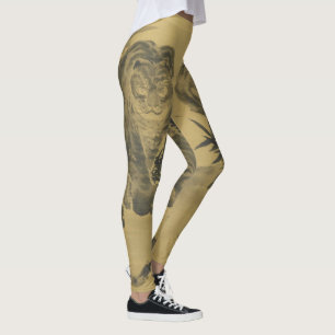 Sepia Tiger en Bamboo Leggings