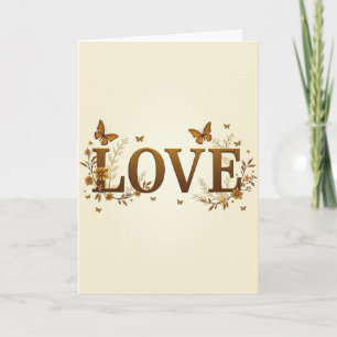 Sepia Tine Liefde Kunstkaart Kaart