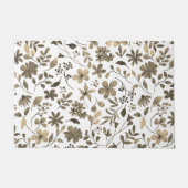 Sepia Tine Vintage Bloemendruk Deurmat (Voorkant)
