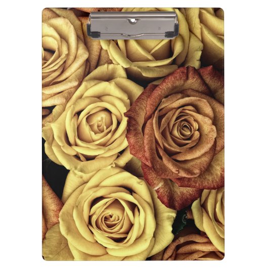 Sepia Tinted Rozen Klembord (Voorkant)