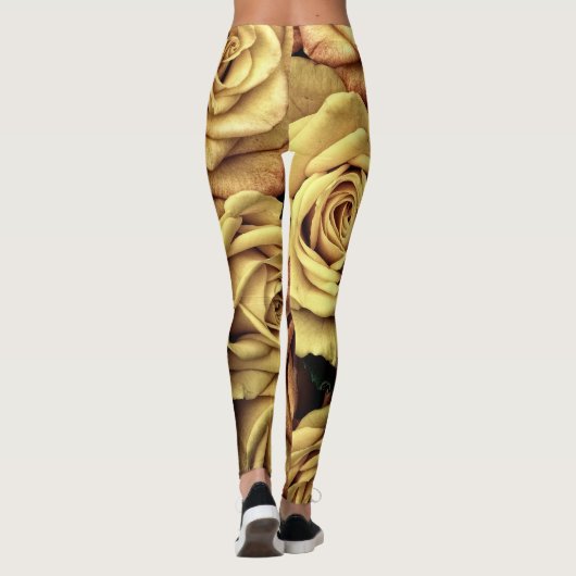 Sepia Tinted Rozen Leggings (Achterkant)