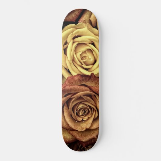 Sepia Tinted Rozen Persoonlijk Skateboard (Voorkant)